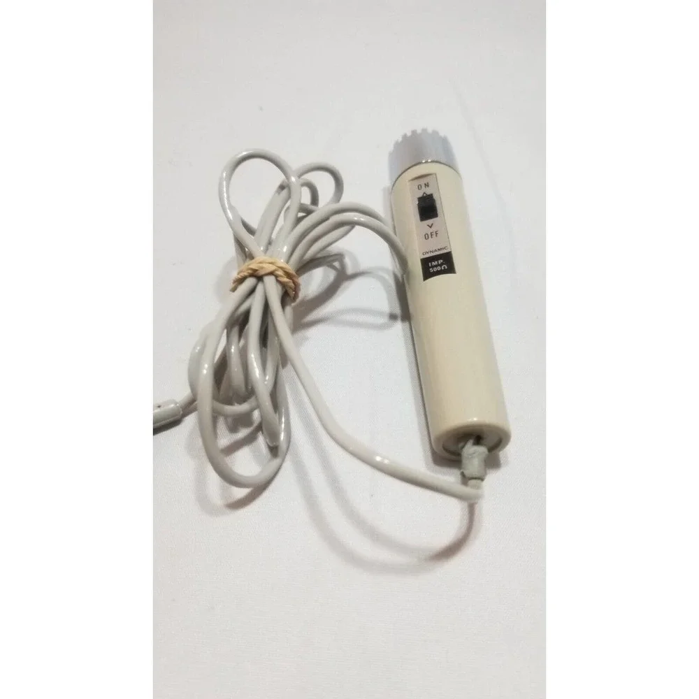 Vintage General Electric Dynamic Microphone IMP 500 Japan 2-Prong